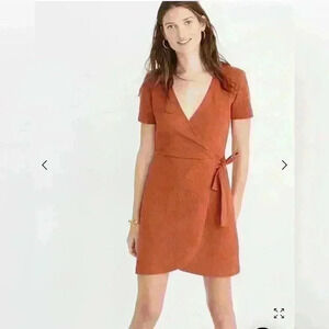 Madewell Women’s Size XXS Texture and Thread Short Sleeve side Tie Dress